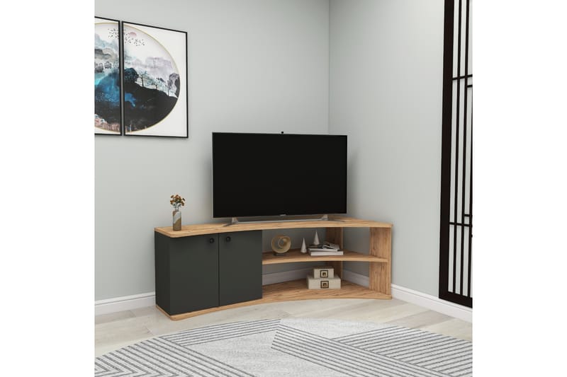 Termera Tv-bänk 135 cm - Brun/Antracit - Möbler - Tv möbel & mediamöbel - TV bänk & mediabänk