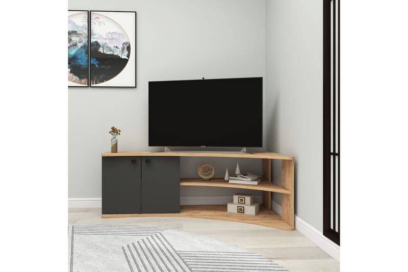 Termera Tv-bänk 135 cm - Brun/Antracit - Möbler - Tv möbel & mediamöbel - TV bänk & mediabänk