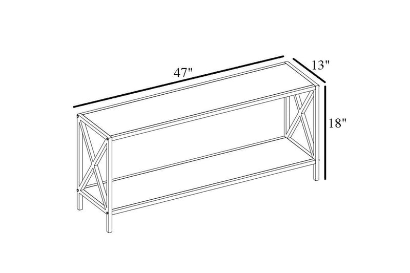 Andifli Tv-bänk 120x45,7 cm - Brun - Möbler - Tv möbel & mediamöbel - TV bänk & mediabänk