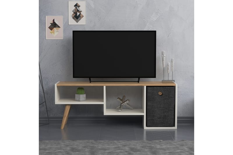 Andifli Tv-bänk 121x45 cm - Vit - Möbler - Tv möbel & mediamöbel - TV bänk & mediabänk