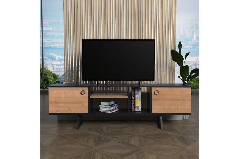 Andifli Tv-bänk 160x50 cm - Antracit - TV bänk & mediabänk