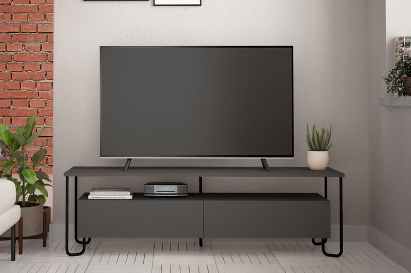 Bodsjö TV-Bänk 150 cm - Grå - Möbler - Tv möbel & mediamöbel - TV bänk & mediabänk