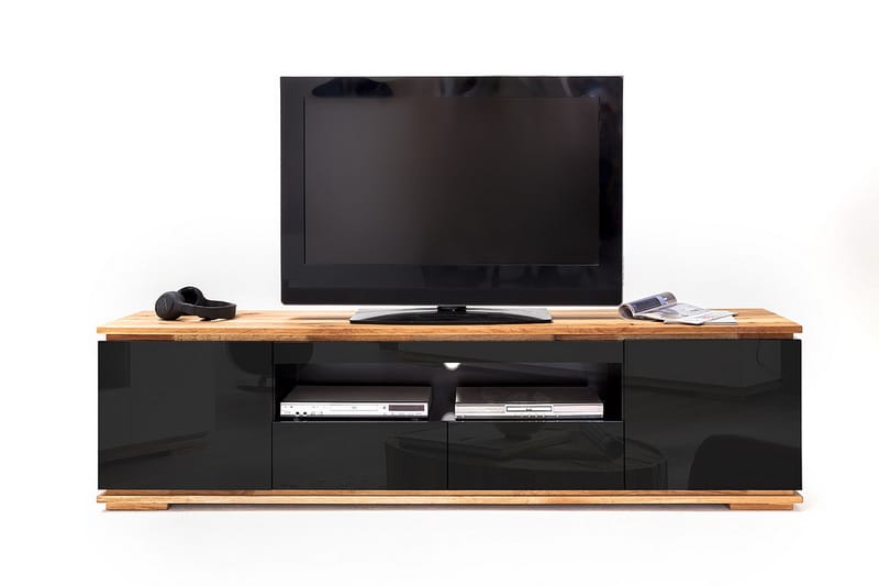 Chiaro TV-bänk 202 cm - Svart - TV bänk & mediabänk