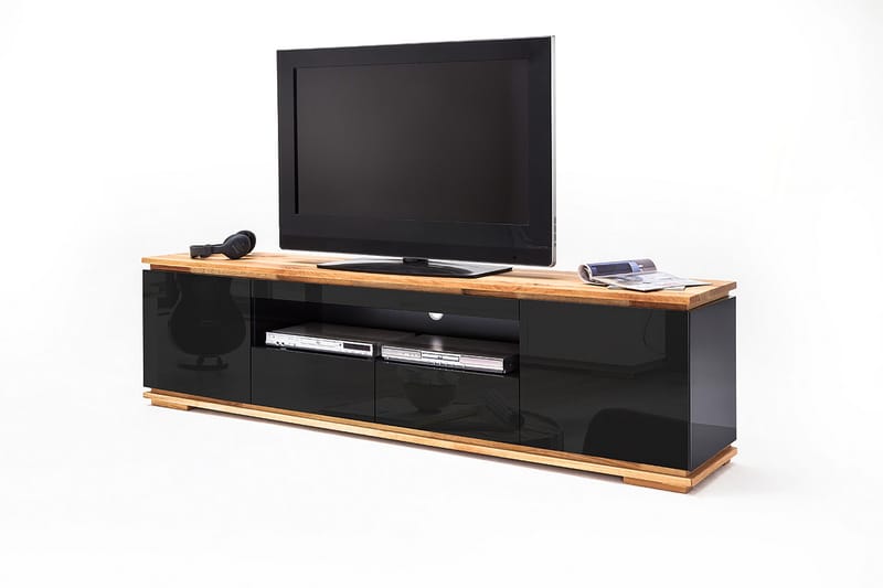 Chiaro TV-bänk 202 cm - Svart - TV bänk & mediabänk