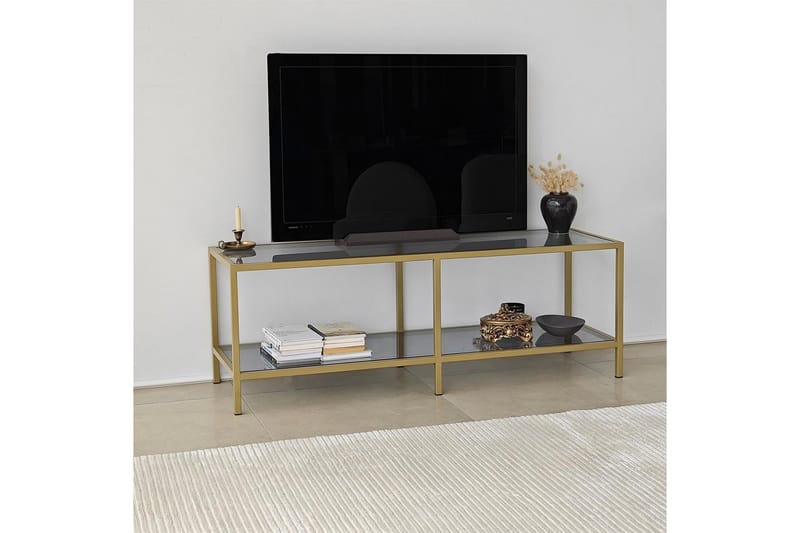 Condurso Tv-bänk 130 cm - Guld - Möbler - Tv möbel & mediamöbel - TV bänk & mediabänk