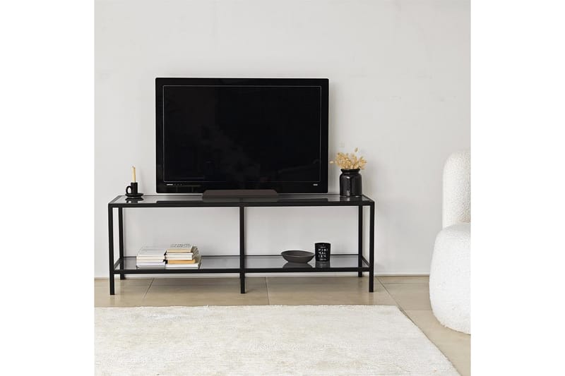 Condurso Tv-bänk 130 cm - Svart - Möbler - Tv möbel & mediamöbel - TV bänk & mediabänk