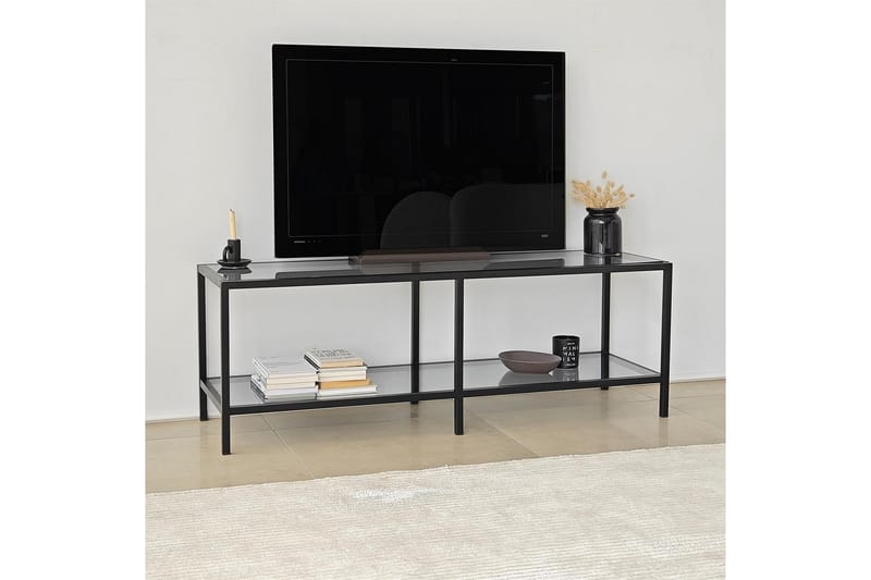 Condurso Tv-bänk 130 cm - Svart - Möbler - Tv möbel & mediamöbel - TV bänk & mediabänk