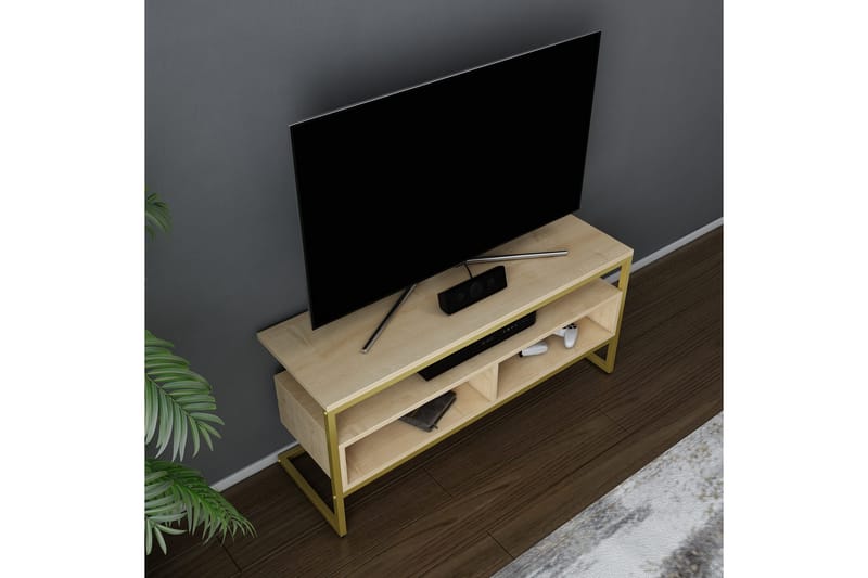 Desgrar Tv-bänk 110x49,9 cm - Guld - TV bänk & mediabänk