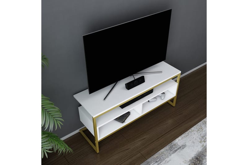 Desgrar Tv-bänk 110x49,9 cm - Guld - TV bänk & mediabänk