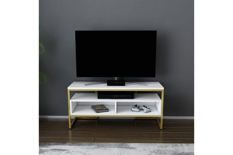 Desgrar Tv-bänk 110x49,9 cm - Guld - TV bänk & mediabänk