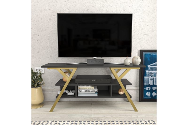 Desgrar Tv-bänk 120x55 cm - Guld - TV bänk & mediabänk