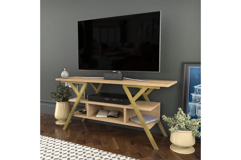 Desgrar Tv-bänk 120x55 cm - Guld - TV bänk & mediabänk