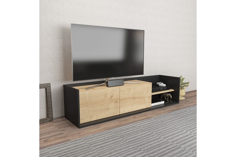 Desgrar Tv-bänk 160x36,8 cm - Antracit - TV bänk & mediabänk