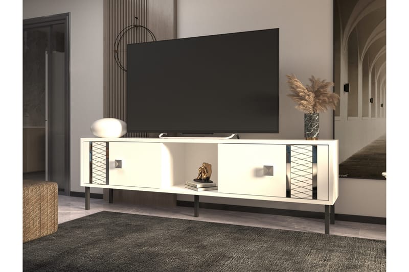 Frede Tv-bänk 150 cm - Silver - TV bänk & mediabänk