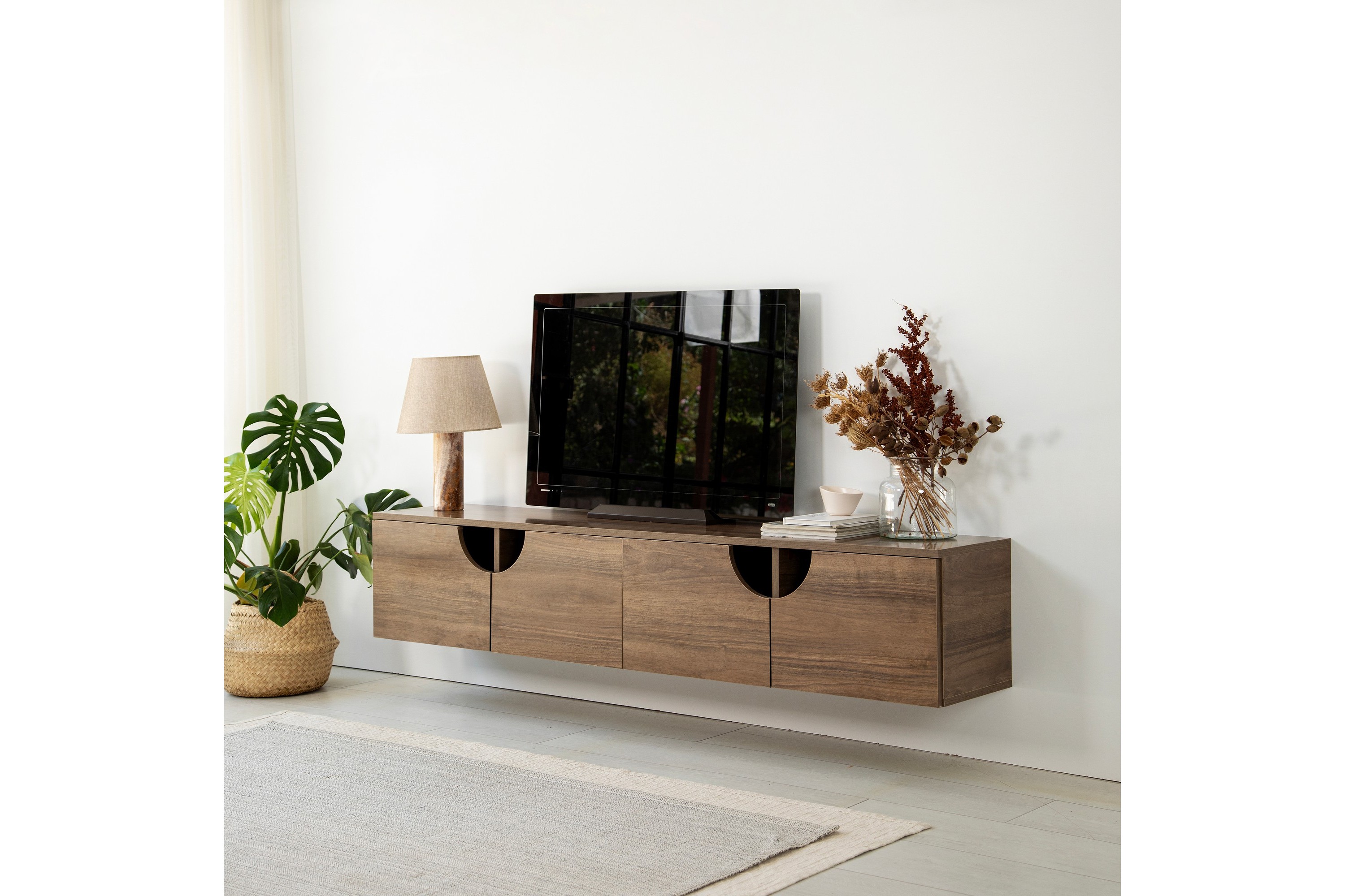 Grotte Tv-bänk 180 cm - Valnöt TV bänk & mediabänk