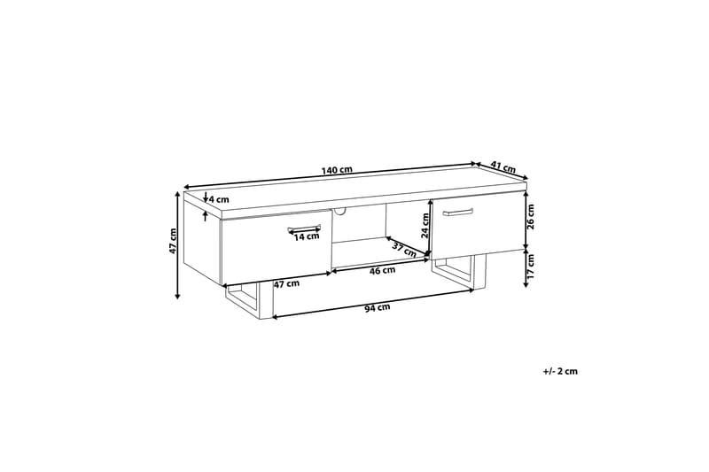 Harvley TV-Bänk 140 cm - Trä/Natur - Möbler - Tv möbel & mediamöbel - TV bänk & mediabänk