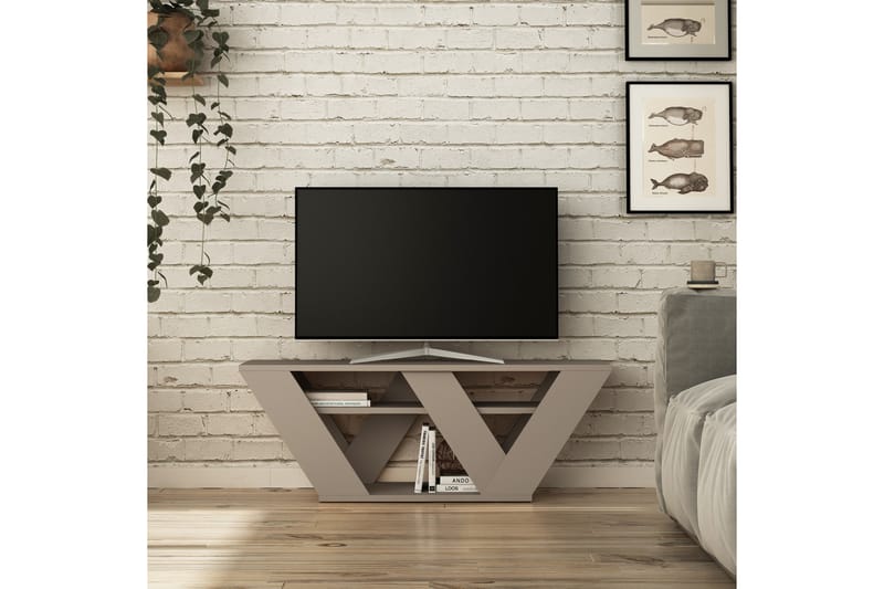 Homitis Tv-Bänk 110 cm - Brun - Möbler - Tv möbel & mediamöbel - TV bänk & mediabänk