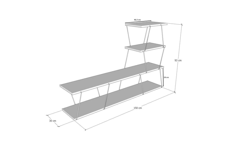 Igazz Tv-bänk 150 cm - Natur - TV bänk & mediabänk