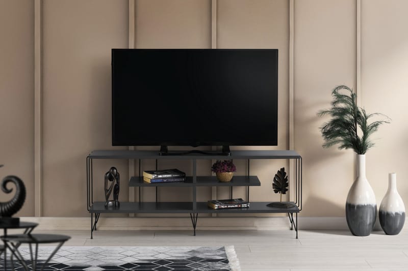 Leopoldis Tv-bänk 120 cm - Antracit - TV bänk & mediabänk