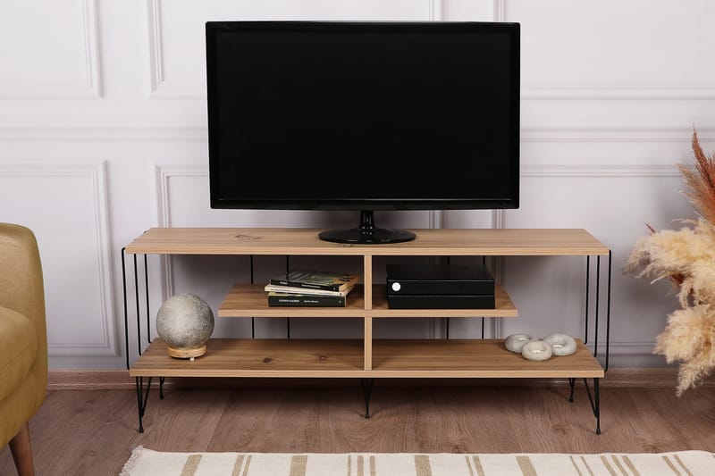 Leopoldis Tv-bänk 120 cm - Natur - TV bänk & mediabänk