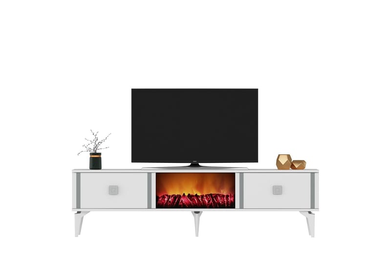 Male Tv-bänk 150 cm - Silver - Möbler - Tv möbel & mediamöbel - TV bänk & mediabänk