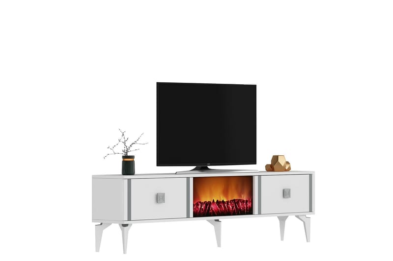 Male Tv-bänk 150 cm - Silver - Möbler - Tv möbel & mediamöbel - TV bänk & mediabänk