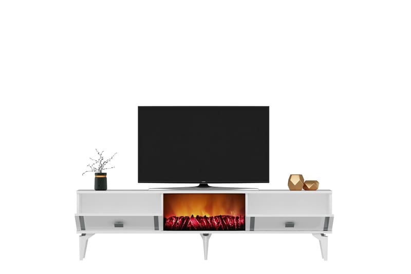 Male Tv-bänk 150 cm - Silver - Möbler - Tv möbel & mediamöbel - TV bänk & mediabänk