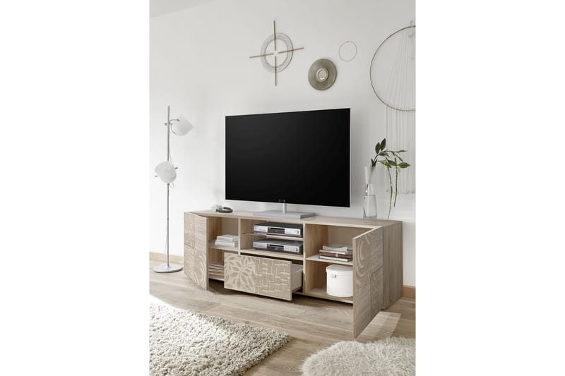 Mironne TV-bänk 181 cm - Brun - TV bänk & mediabänk