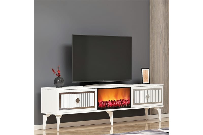 Munda Tv-bänk 150 cm - Silver - TV bänk & mediabänk