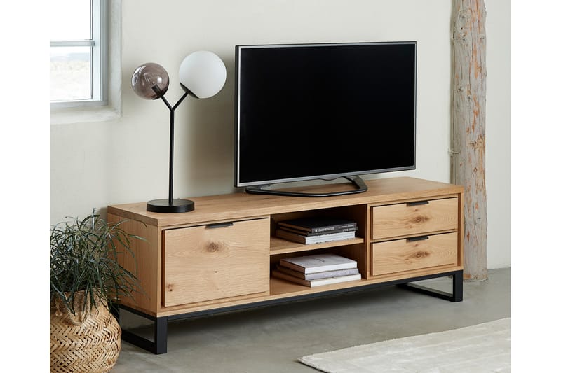 Peligro Tv-bänk 3 delar 170 cm - Natur - Möbler - Tv möbel & mediamöbel - TV bänk & mediabänk