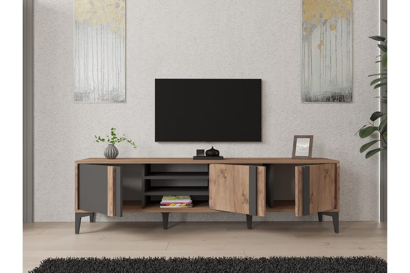 Ramjan Tv-bänk 180 cm - Antracit - TV bänk & mediabänk