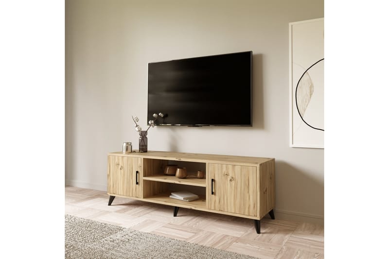 Rertierry Tv-bänk 150 cm - Natur - TV bänk & mediabänk