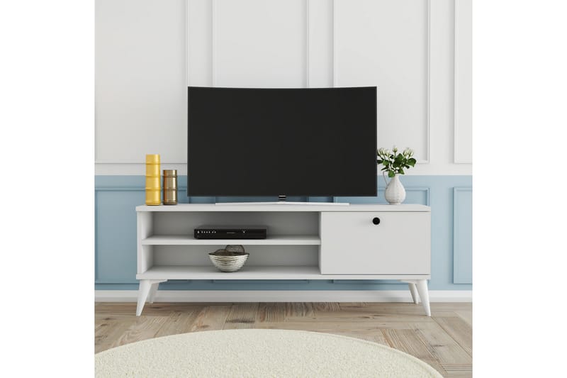 Reyne Tv-bänk 120 cm - Vit - Möbler - Tv möbel & mediamöbel - TV bänk & mediabänk