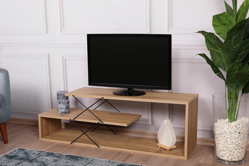 Riyana Tv-bänk 120 cm - Natur - TV bänk & mediabänk