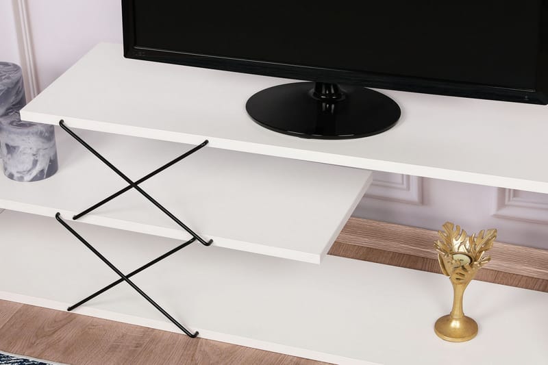 Riyana Tv-bänk 120 cm - Vit - TV bänk & mediabänk