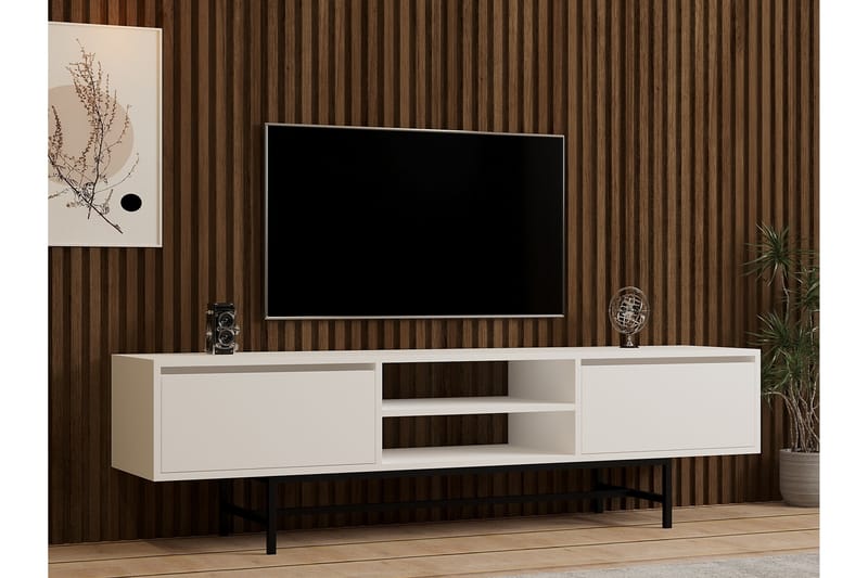 Tauber Tv-bänk 180 cm - Vit - TV bänk & mediabänk