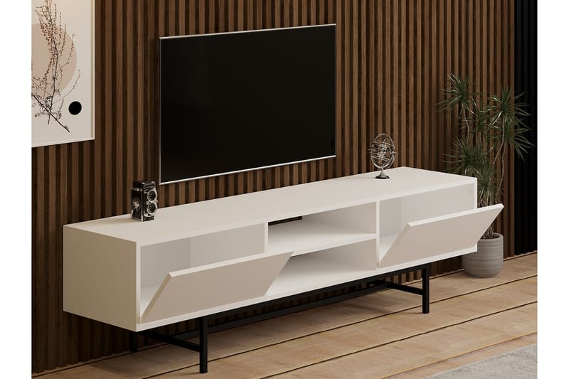 Tauber Tv-bänk 180 cm - Vit - TV bänk & mediabänk