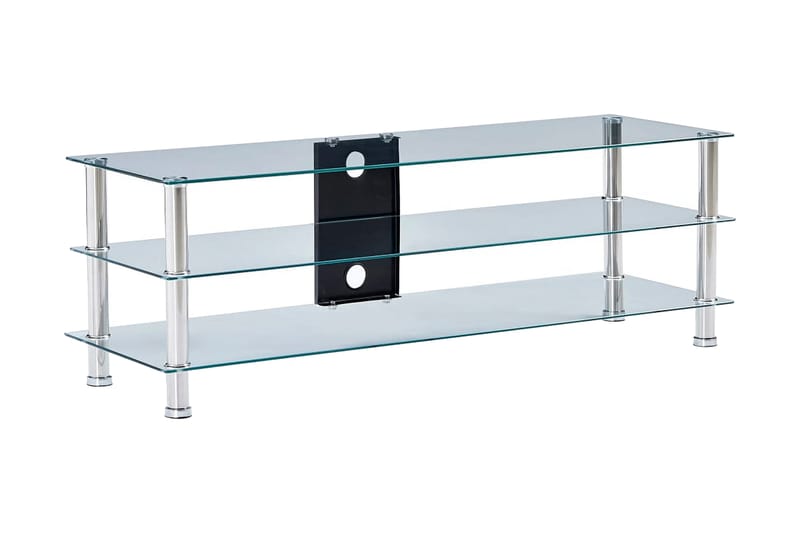 TV-bänk transparent 120x40x40 cm härdat glas - Transparent - Möbler - Tv möbel & mediamöbel - TV b�änk & mediabänk