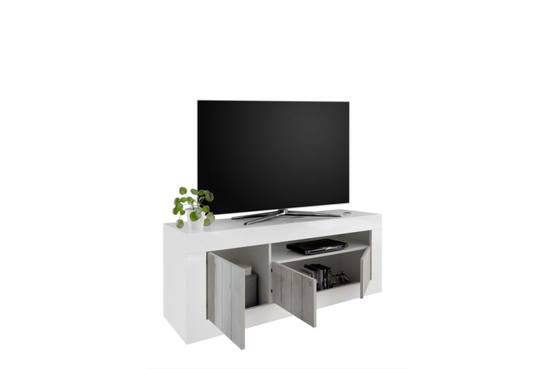 Urbino TV-bänk 138 cm - Vit/Trä - Möbler - Tv möbel & mediamöbel - TV bänk & mediabänk