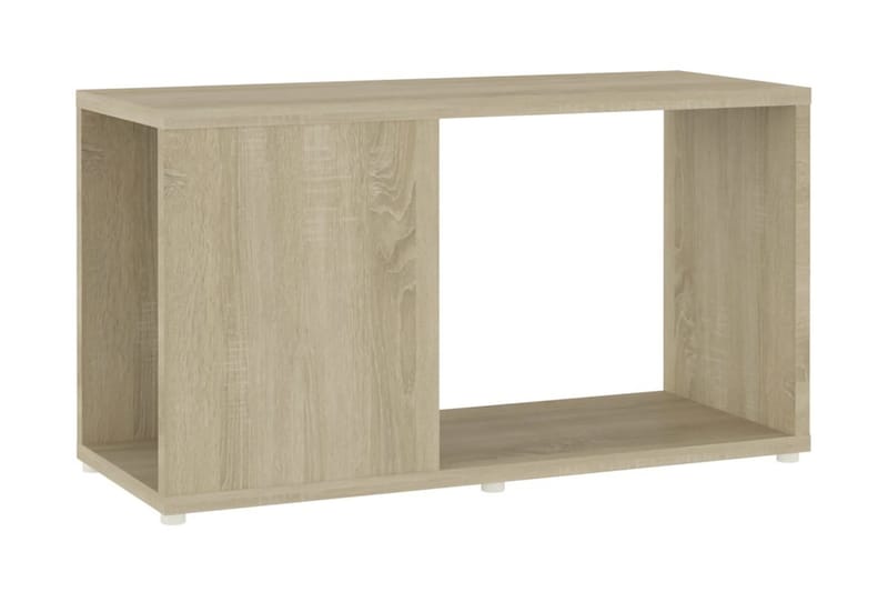 TV-bänk sonoma-ek 60x24x32 cm spånskiva - Brun - Möbler - Tv möbel & mediamöbel - TV bänk & mediabänk