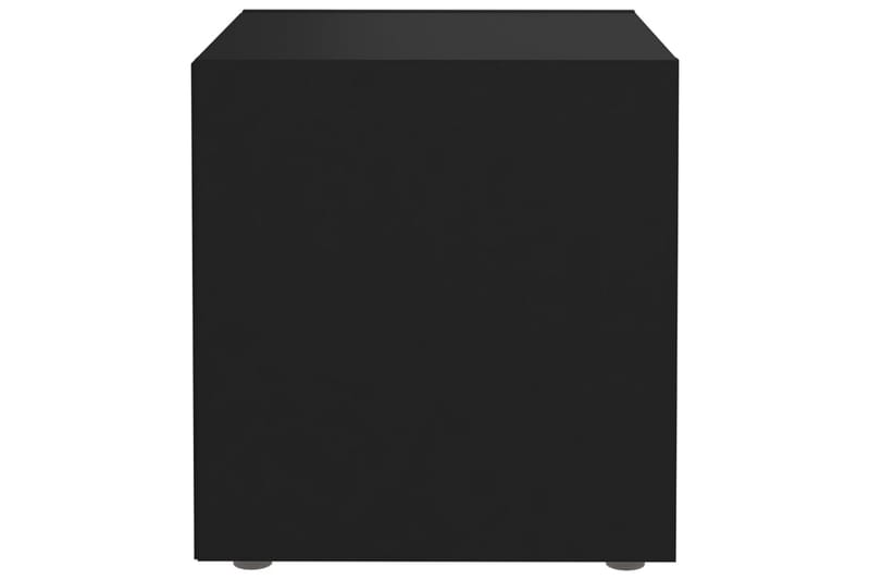 TV-bänk svart 37x35x37 cm spånskiva - Svart - TV bänk & mediabänk