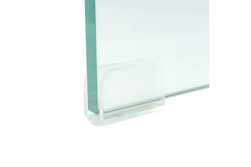 TV-bord klarglas 100x30x13 cm - Transparent - TV hylla