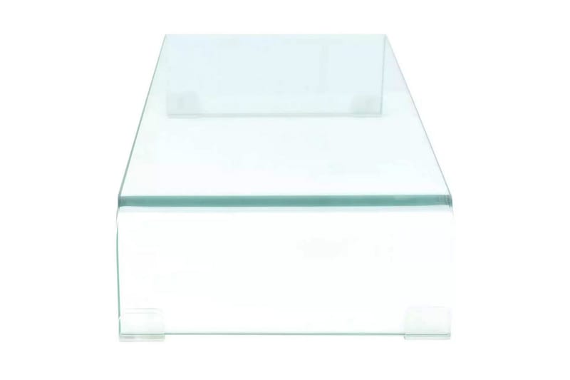 TV-bord klarglas 70x30x13 cm - Transparent - TV hylla