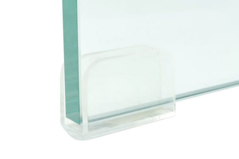 TV-bord klarglas 90x30x13 cm - Transparent - TV hylla