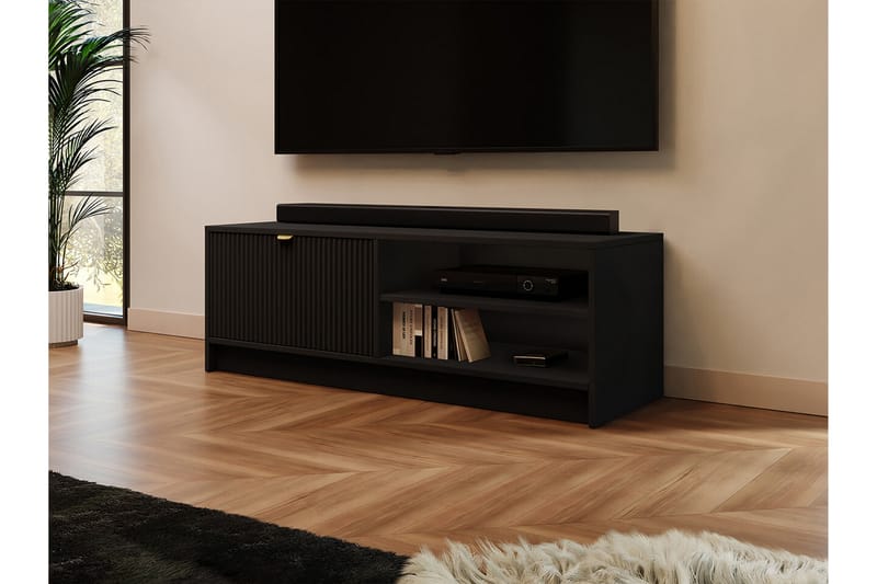 Kintore Tv-skåp 120 cm - Svart - TV skåp