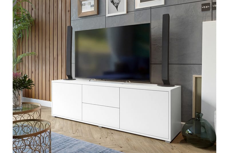 Kintore Tv-skåp 141 cm - Vit - TV skåp