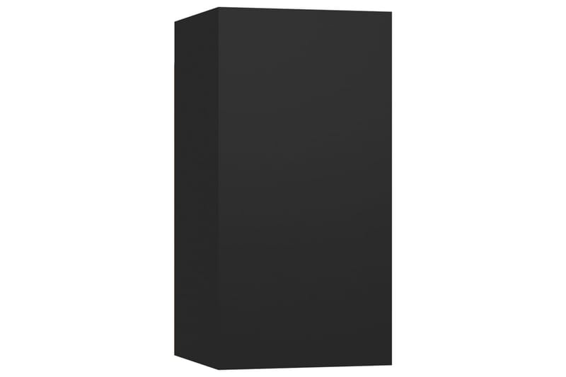 TV-skåp 4 delar svart 30,5x30x60 cm spånskiva - Svart - TV skåp