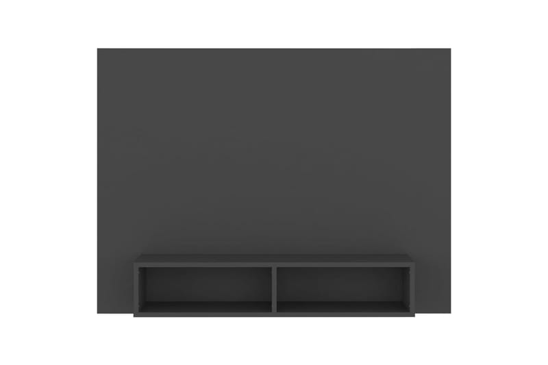 Väggmonterat tv-skåp grå 120x23,5x90 cm spånskiva - Grå - TV skåp
