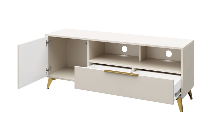 Vemdalen Tv-bänk 154 cm - Sand beige - Möbler - Tv möbel & mediamöbel - TV bänk & mediabänk