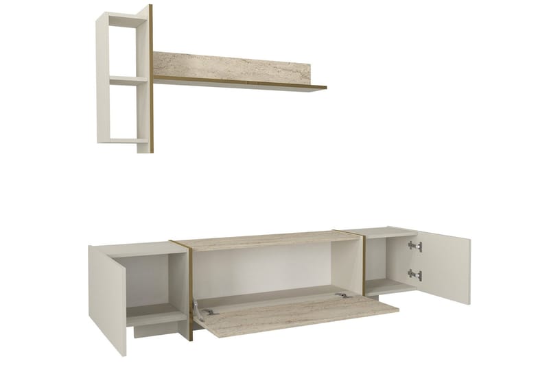 Veyron Tv-bänk 180 cm - Beige/Sandsten - Möbler - Tv möbel & mediamöbel - TV bänk & mediabänk